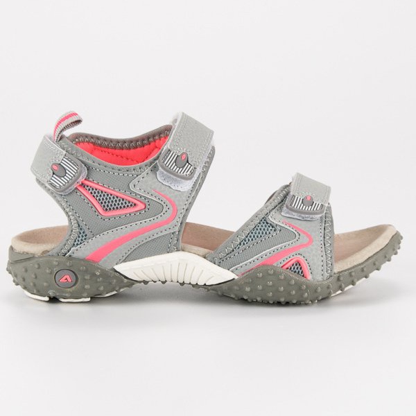 American Club Amerikanische Samt Sandalen grau