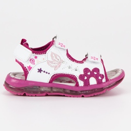 American Club Mädchensandalen amerikanisch weiß