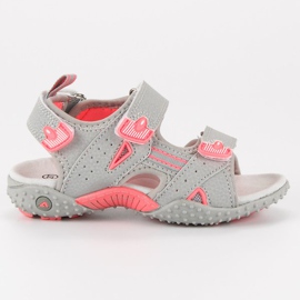 American Club Amerikanische Sandalen grau