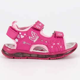 American Club Mädchensandalen amerikanisch rosa