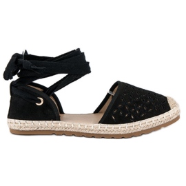 Sweet Shoes Geknotete Espadrilles schwarz