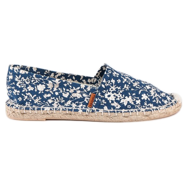 McKey Blaue Espadrilles in Blumen