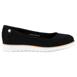 Filippo Ballerinas mit Schlangenmuster schwarz