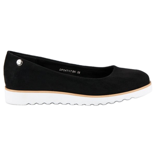 Filippo Ballerinas mit Schlangenmuster schwarz