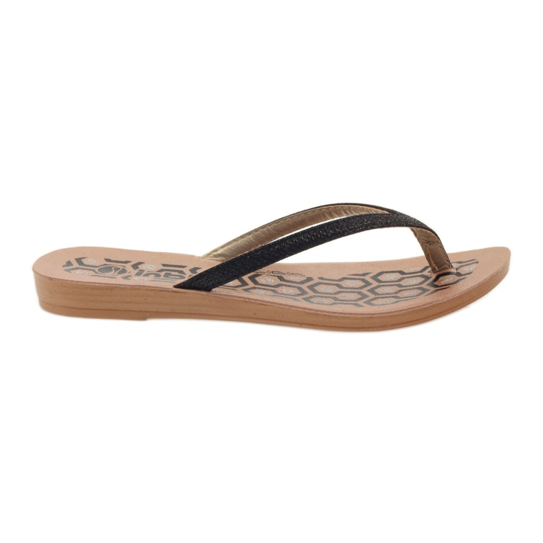 INBLU IR063 schwarze Flip-Flops grau