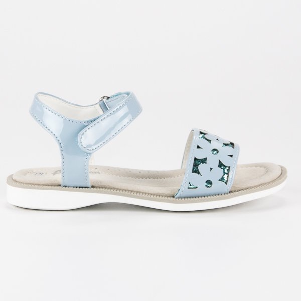 American Club Blaue Sandalen mit amerikanischem Klettverschluss