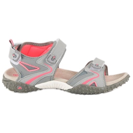 American Club Sportliche amerikanische Sandalen grau