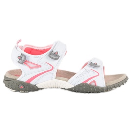 American Club Sportliche amerikanische Sandalen weiß