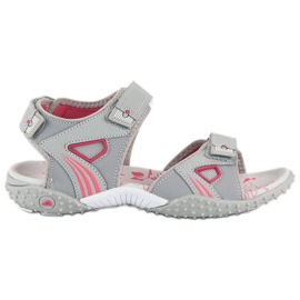 American Club Bequeme amerikanische Damensandalen grau