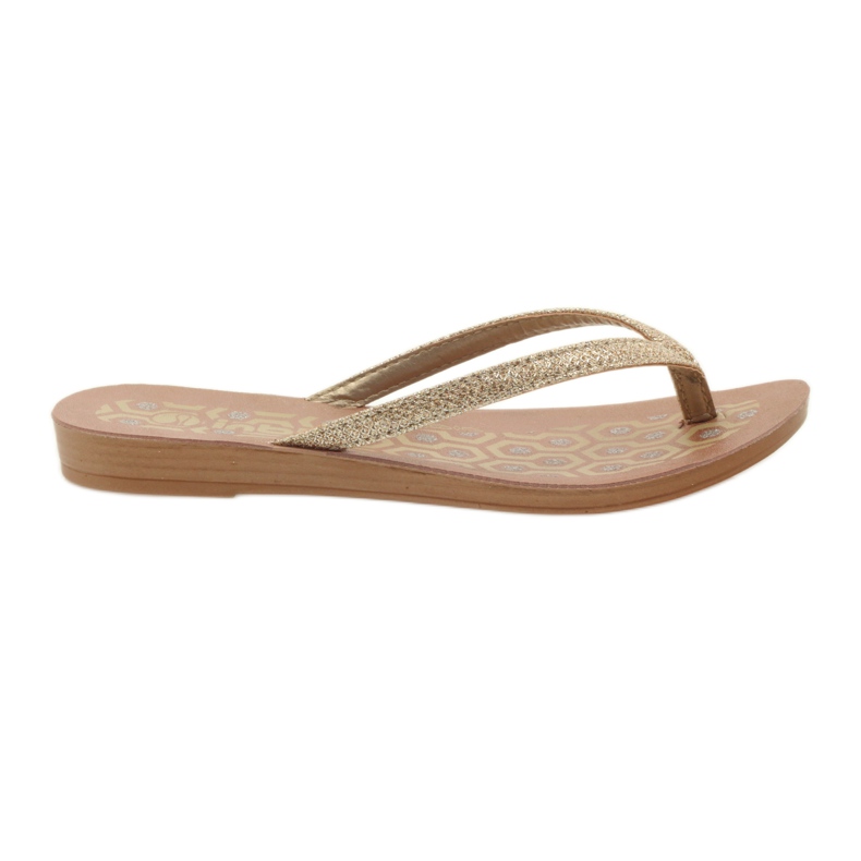 INBLU IR063 goldene Flip-Flops