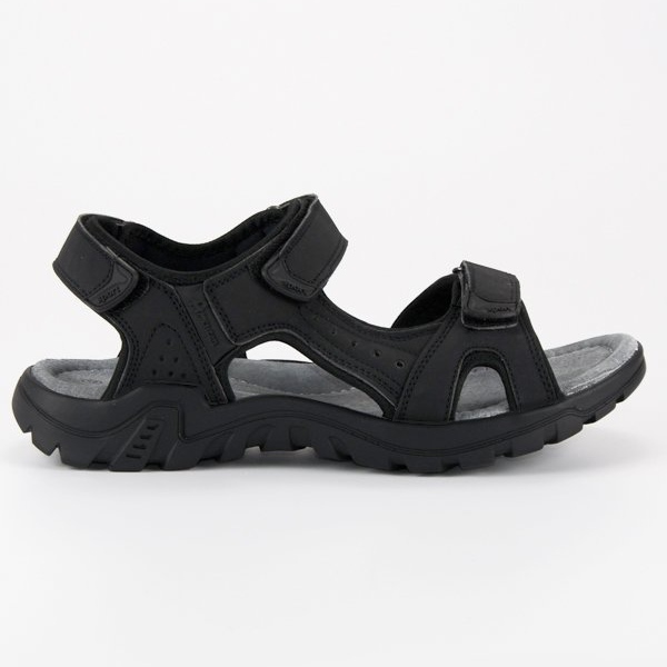 American Club Schwarze amerikanische Sandalen