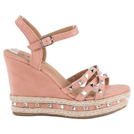 Seastar Espadrilles-Sandalen aus Wildleder rosa