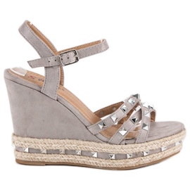 Seastar Espadrilles-Sandalen aus Wildleder grau