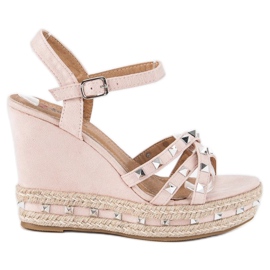 Seastar Espadrilles-Sandalen aus Wildleder rosa