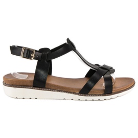 Licean Bequeme Sommersandalen schwarz