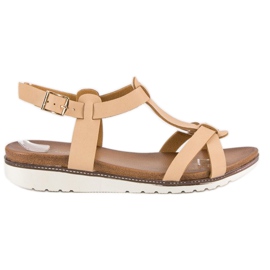 Licean Bequeme Sommersandalen braun