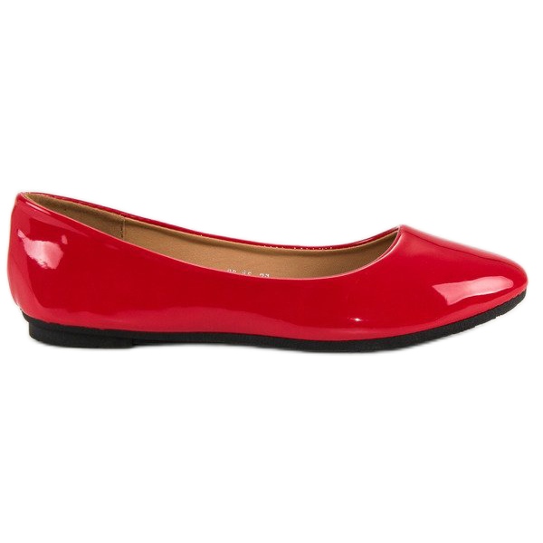 Ch. Creation Lackierte Ballerinas rot