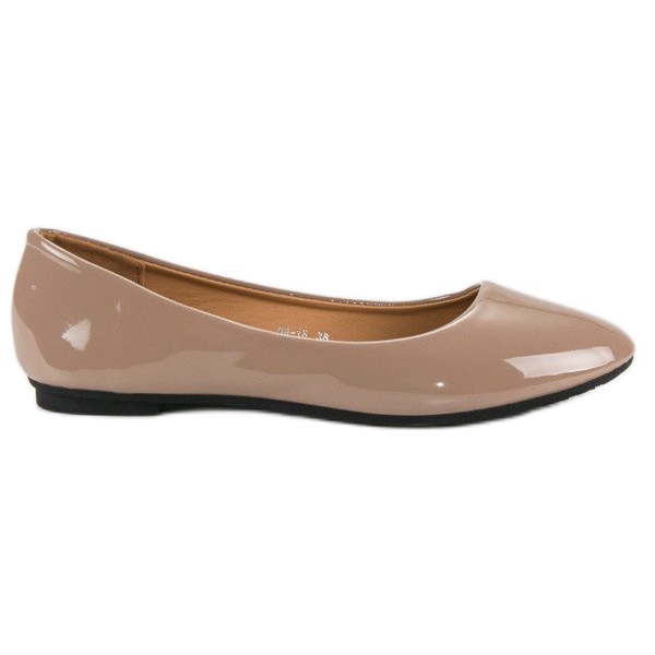 Ch. Creation Lackierte Ballerinas braun