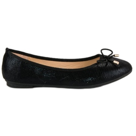 Diamantique Bequeme Ballerinas schwarz