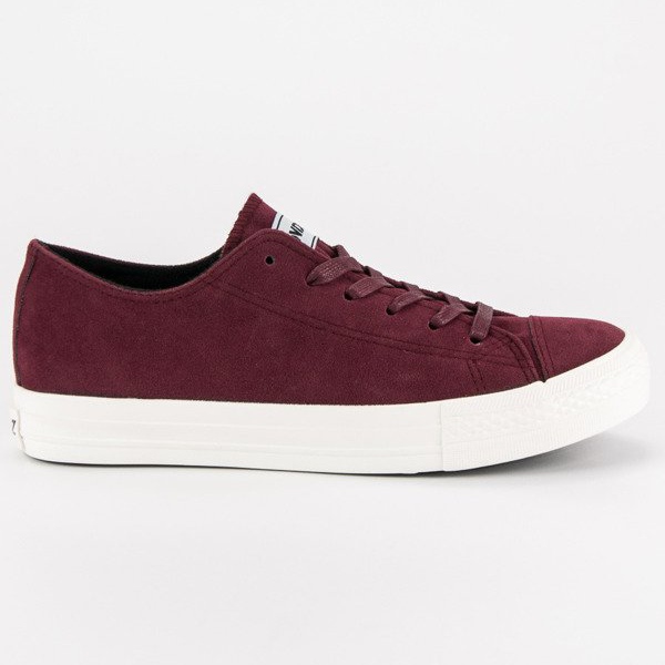 Andy Z Wildleder Burgund Sneakers mehrfarbig rot