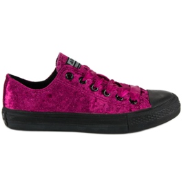 Andy Z Turnschuhe aus Velours in Fuchsia rosa