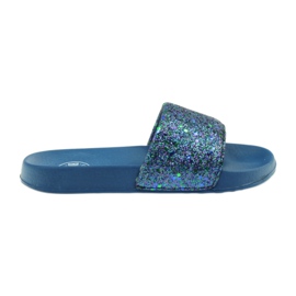 Profilierte Hausschuhe Big Star Glitzer marineblau