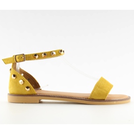 Gelbe Sandalen mit Nieten 117-11 Gelb
