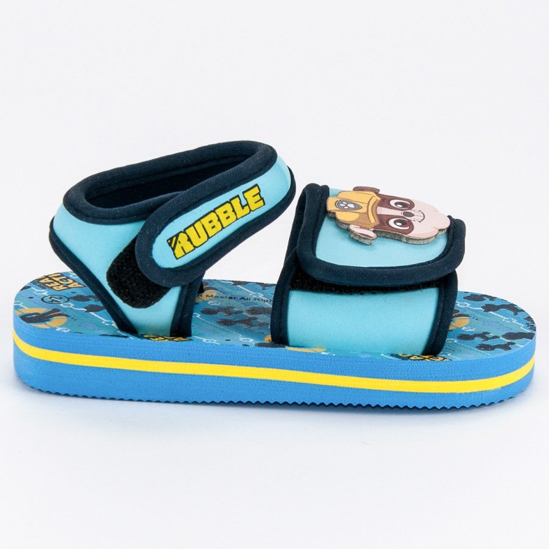 Sandalen mit Velcro-Streifen blau