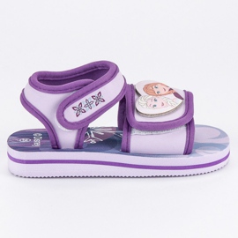 Velcro Sandalen Land aus Eis lila