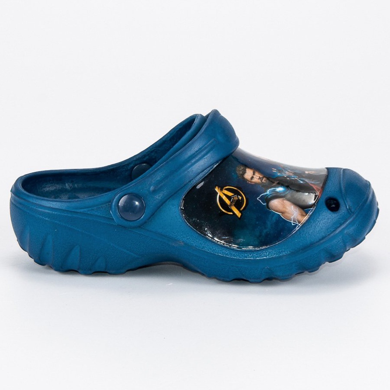 Rächer Pantoffeln aus Gummi blau