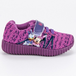 Samt Turnschuhe violett