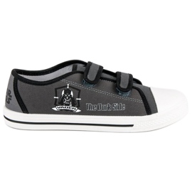 Star Wars Turnschuhe mit Klettverschluss grau