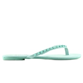 Flip-Flops mit DD26 Blue Pyramidennieten blau
