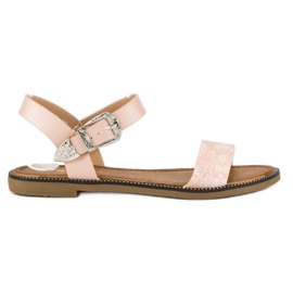 Nio Nio Bequeme flache Sandalen rosa