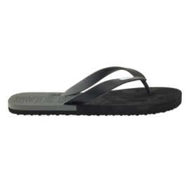 Schwarze Big Star 174422 Flip-Flops grau