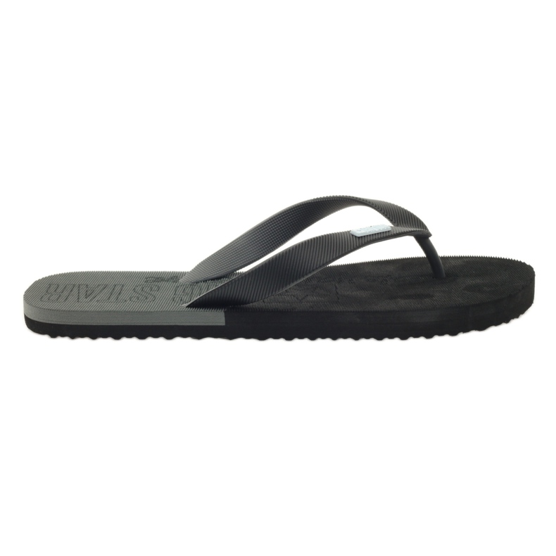Schwarze Big Star 174422 Flip-Flops grau