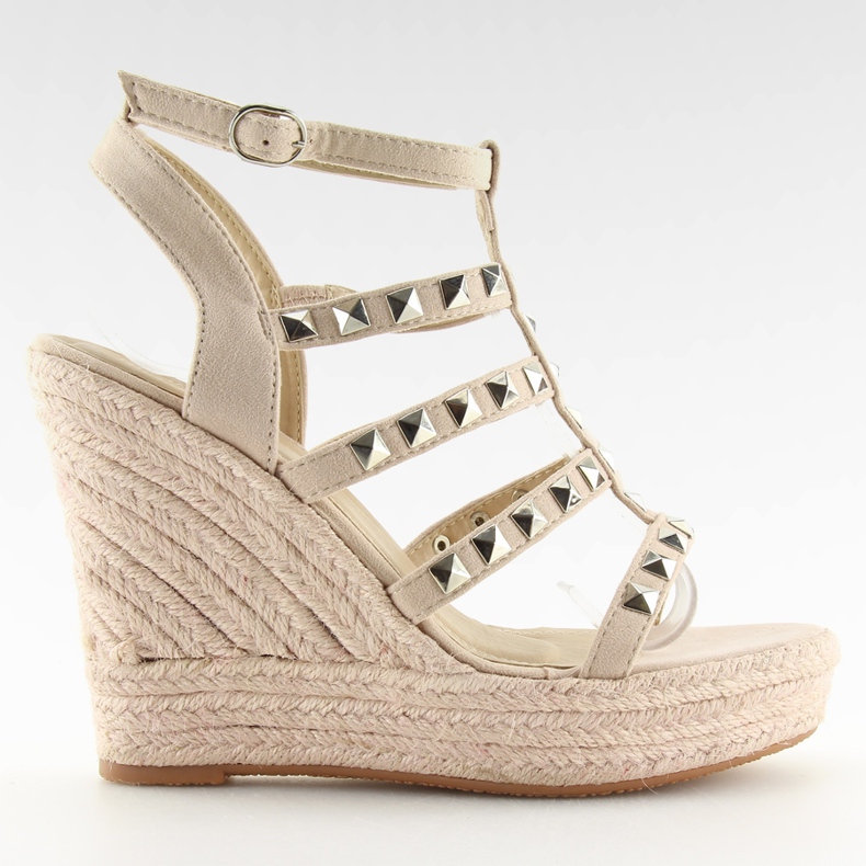 Beige Espadrilles auf Keilabsatz 3811-17 Beige