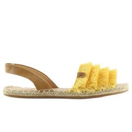 Espadrilles im karibischen Stil gelb 8413 Gelb