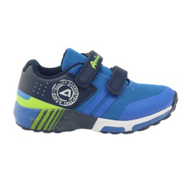 American Club Amerikanische ADI Sportschuhe für Kinder 16687 blau grün marineblau