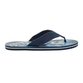 American Club Amerikanische Herren-Flip-Flops SURF navy blau