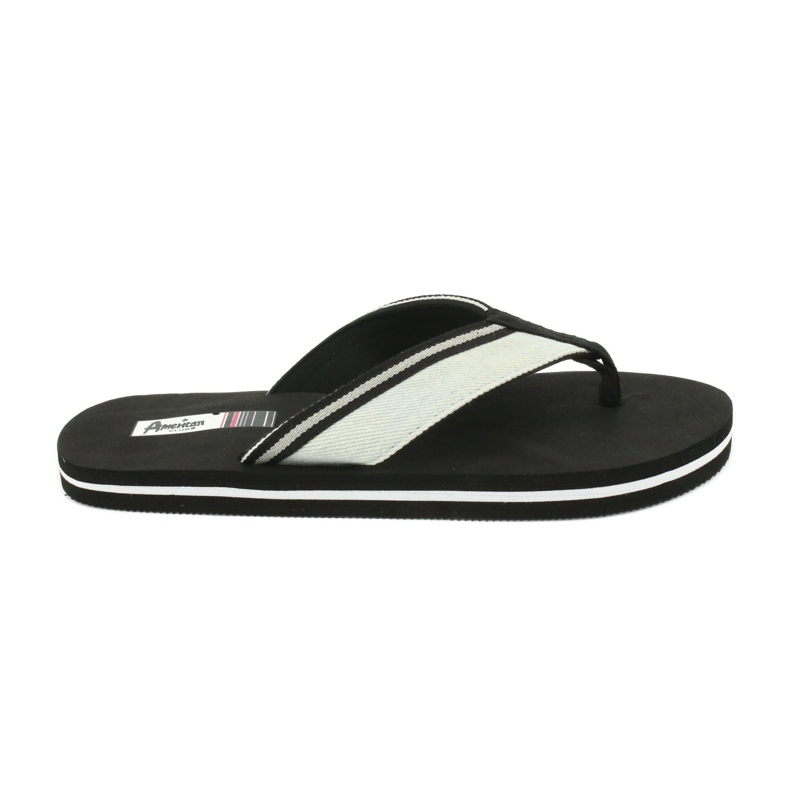 American Club Amerikanische Damen-Schaumstoff-Flip-Flops schwarz blau