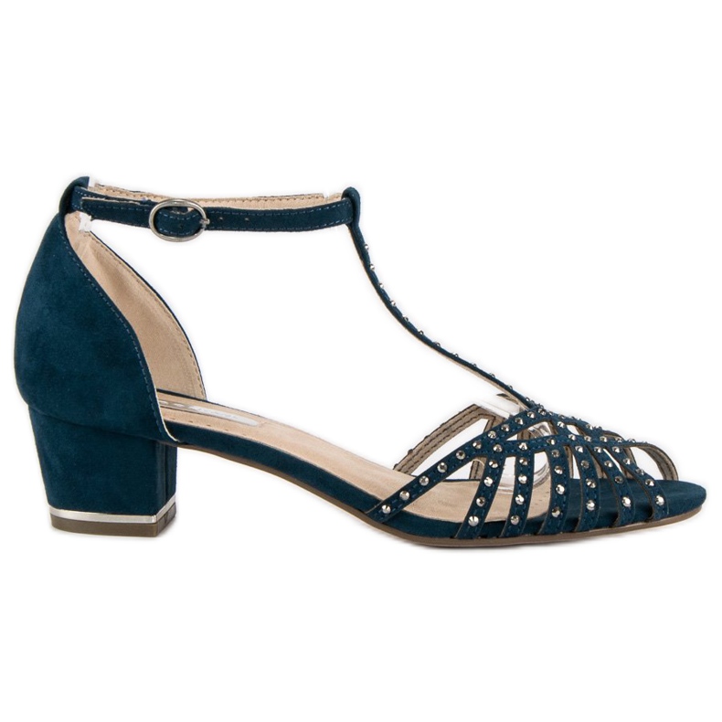 Corina Sandalen mit niedrigem Absatz blau