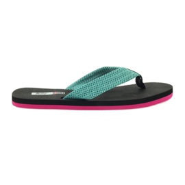 American Club Amerikanische Damen-Schaumstoff-Flip-Flops grün