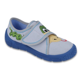Befado Kinderschuhe 557X029 blau grau