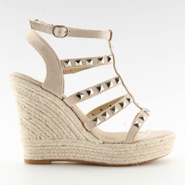 Espadrilles auf Wedges beige 9529 beige