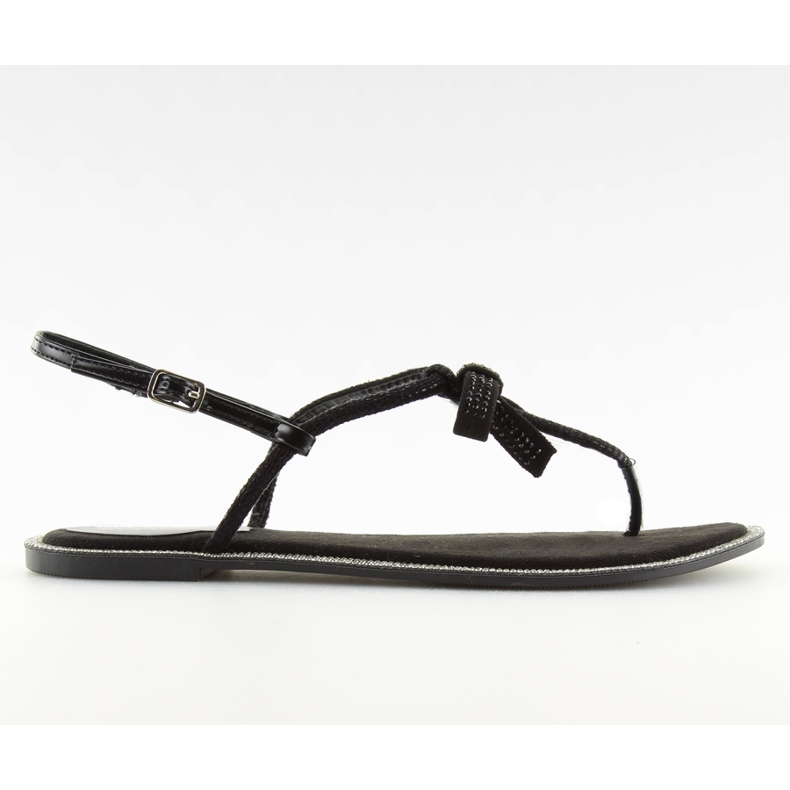 Schwarze Sandalen für Damen Flip-Flops 17715 Negro