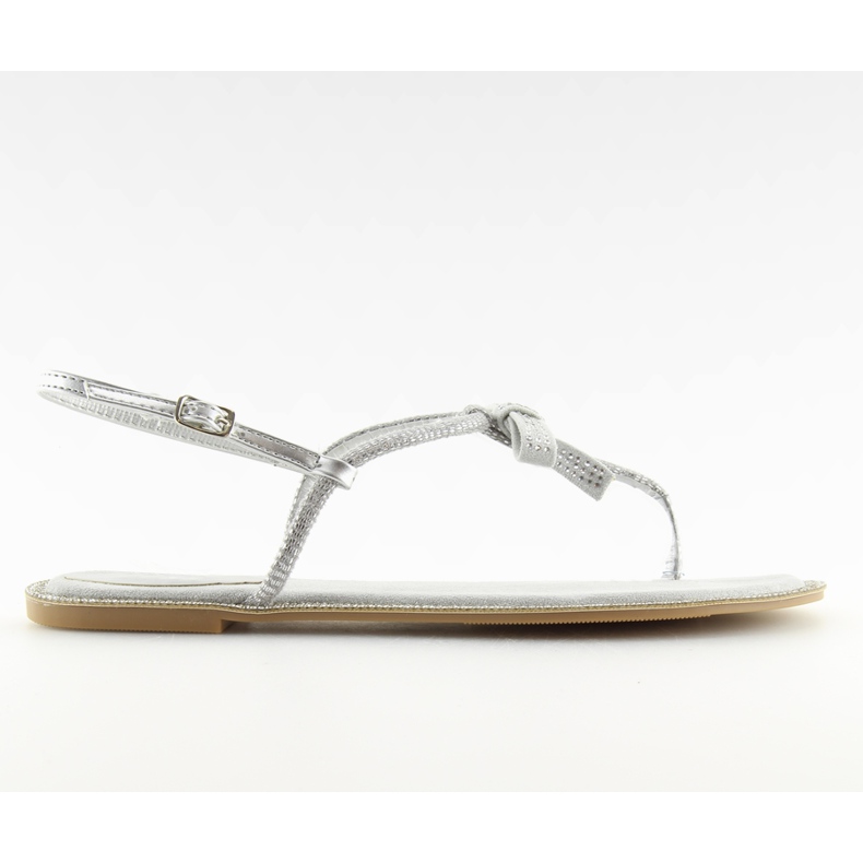 Graue Sandalen für Damen Flip-Flops 17715 Grigio