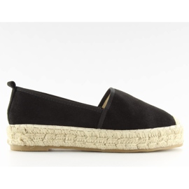 Schwarze Damen-Espadrilles BB10P schwarz