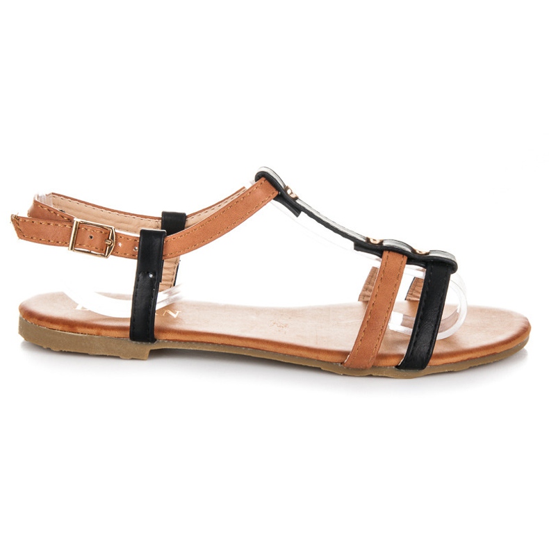 Licean Sandalen mit Verschluss schwarz braun