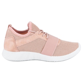 Rosa Sportschuhe zum Hineinschlüpfen